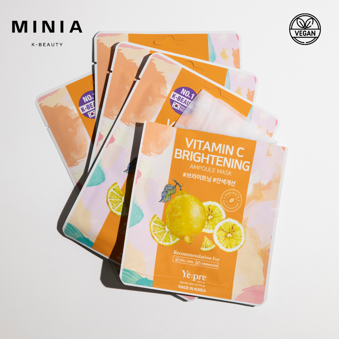 Yepre Vitamin C Brightening Ampoule Mask Tea