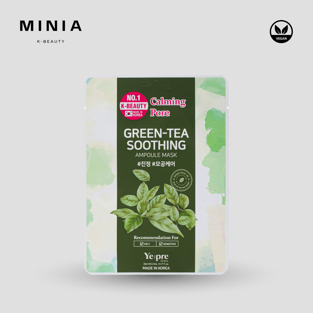 Yepre Green-Tea Soothing Ampoule Mask Tea
