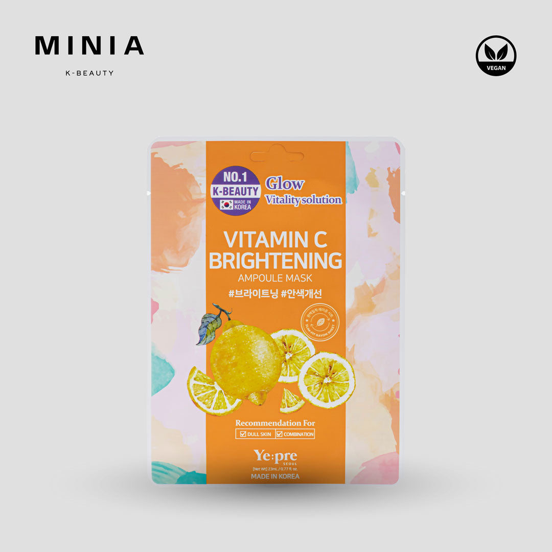 Yepre Vitamin C Brightening Ampoule Mask Tea
