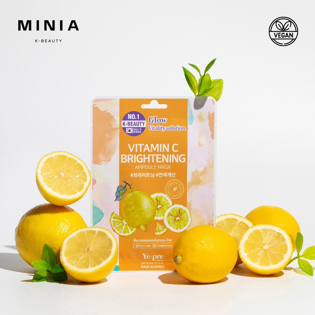 Yepre Vitamin C Brightening Ampoule Mask Tea