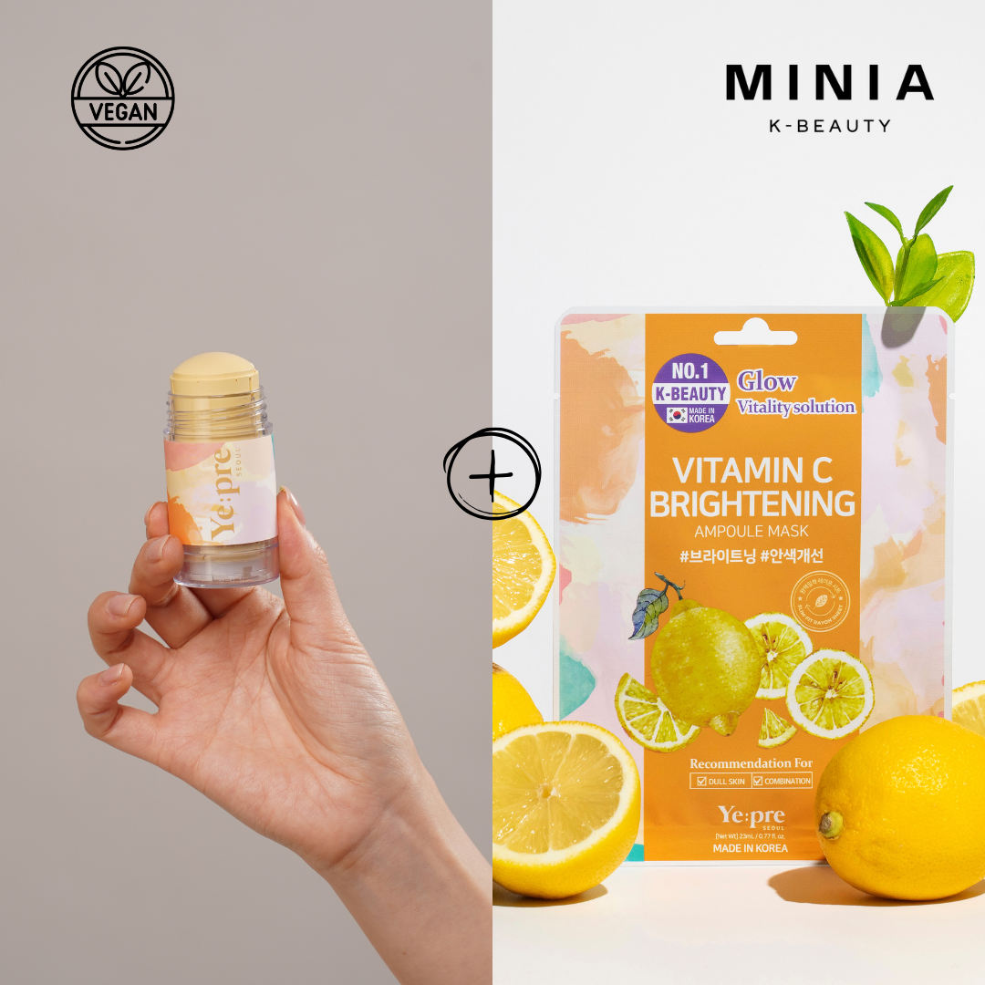 KIT MASCARILLA YELLOW ( 1 MASK MUD STICK VITAMIN C + 1 MASK PACK VITAMIN C)