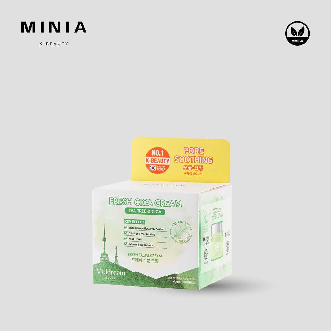 Muldream Vegan Green Mild Fresh Facial Cream