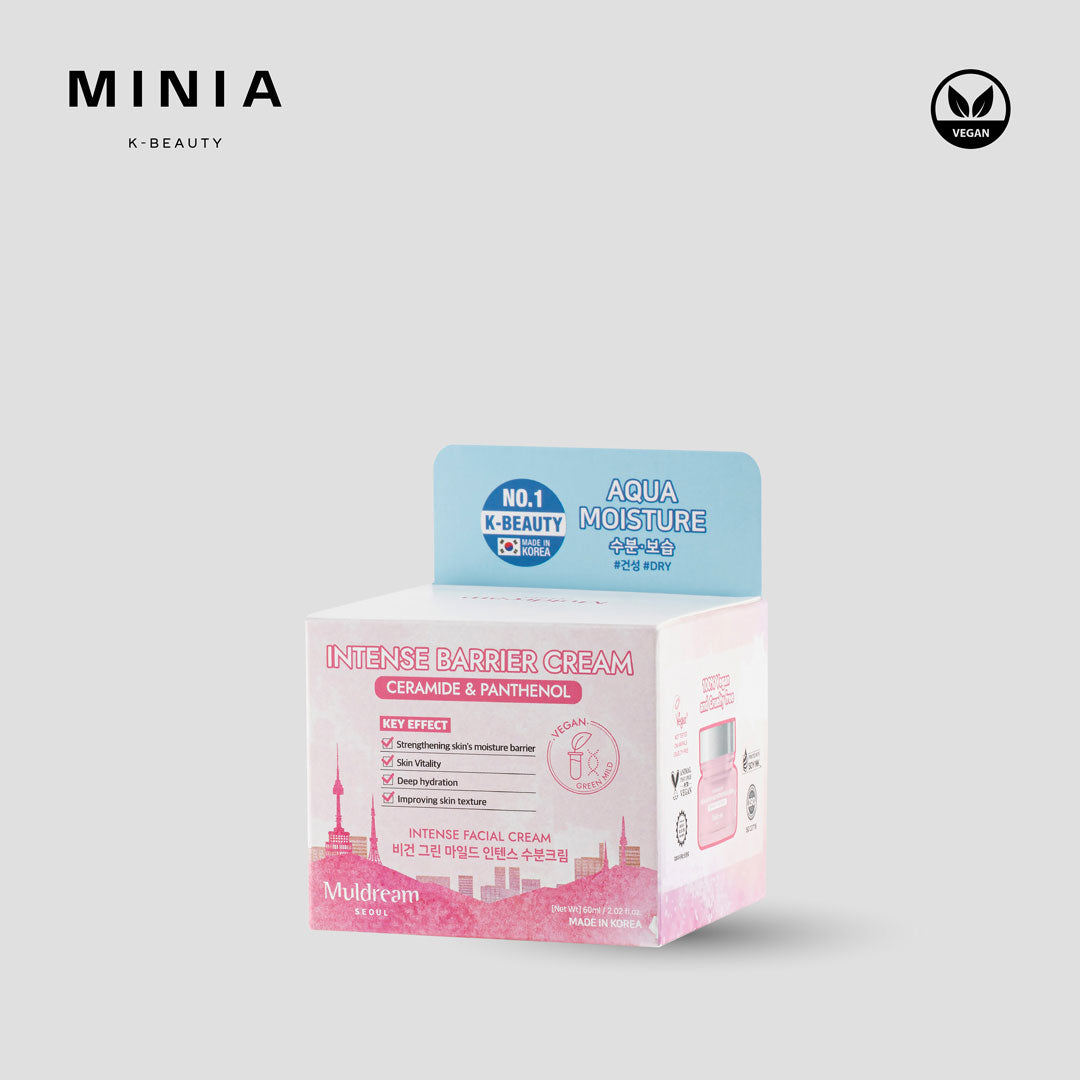 Muldream vegan green mild intense facial cream